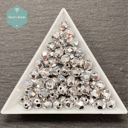 85pcs Tube 6mm Fire Polish Crystal Full Labrador