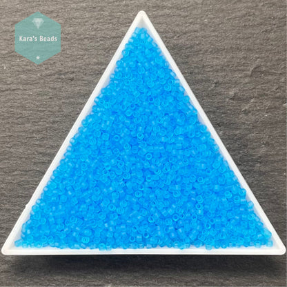 22g Tube 11/0 Miyuki Delica DB1269 Matte Transparent Ocean Blue