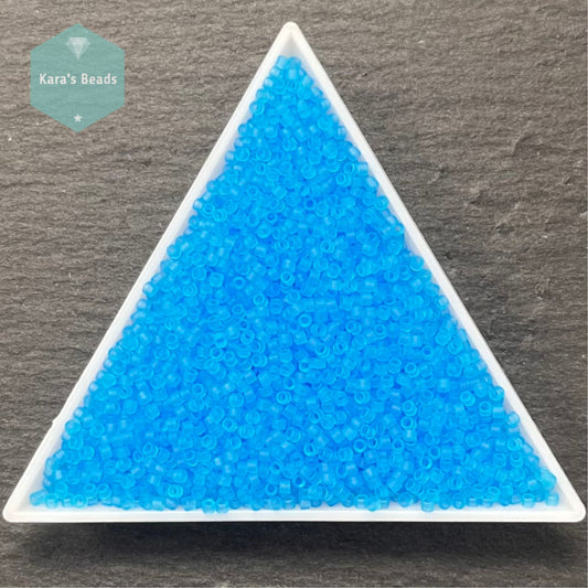 22g Tube 11/0 Miyuki Delica DB1269 Matte Transparent Ocean Blue