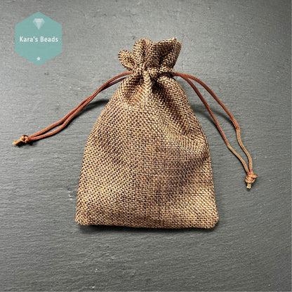 Jute Gift Bag - Chocolate Brown