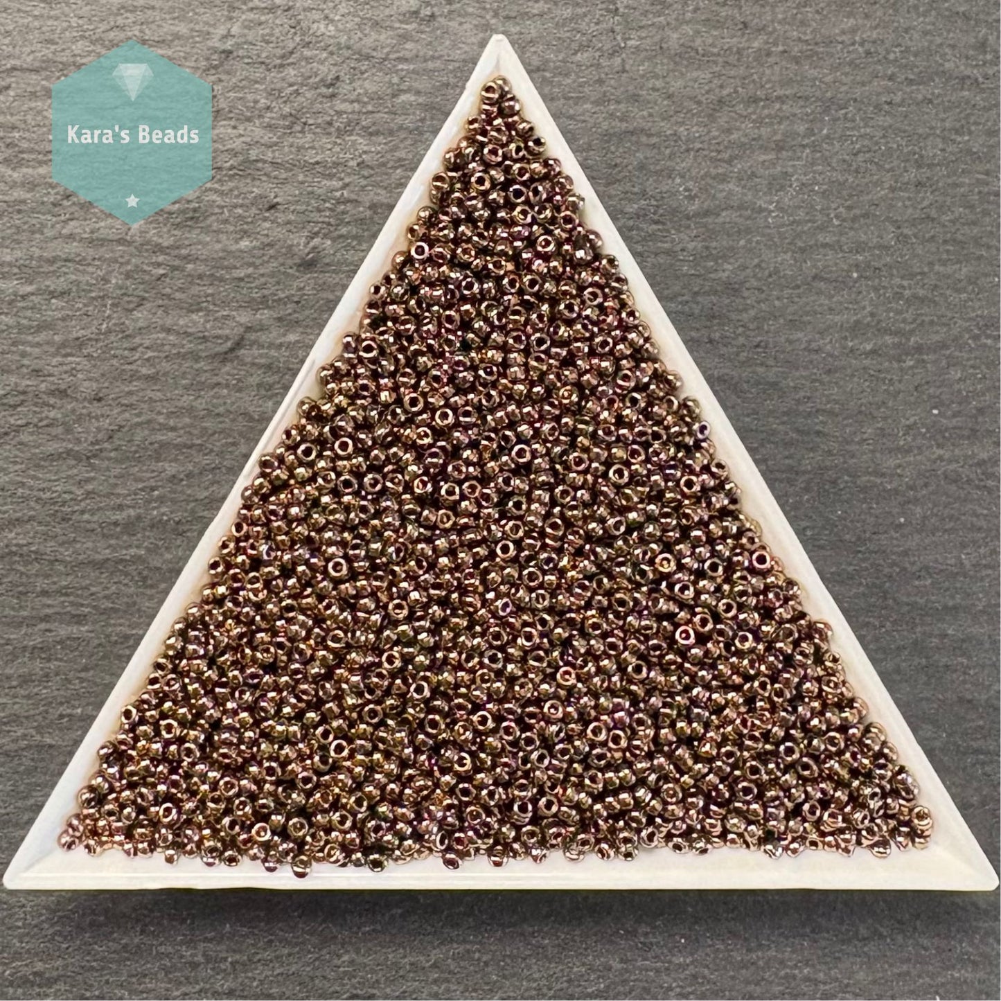 25g Tube 15/0 Miyuki Seed Beads RR15-0457 Metallic Dark Bronze