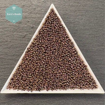 25g Tube 15/0 Miyuki Seed Beads RR15-0457 Metallic Dark Bronze