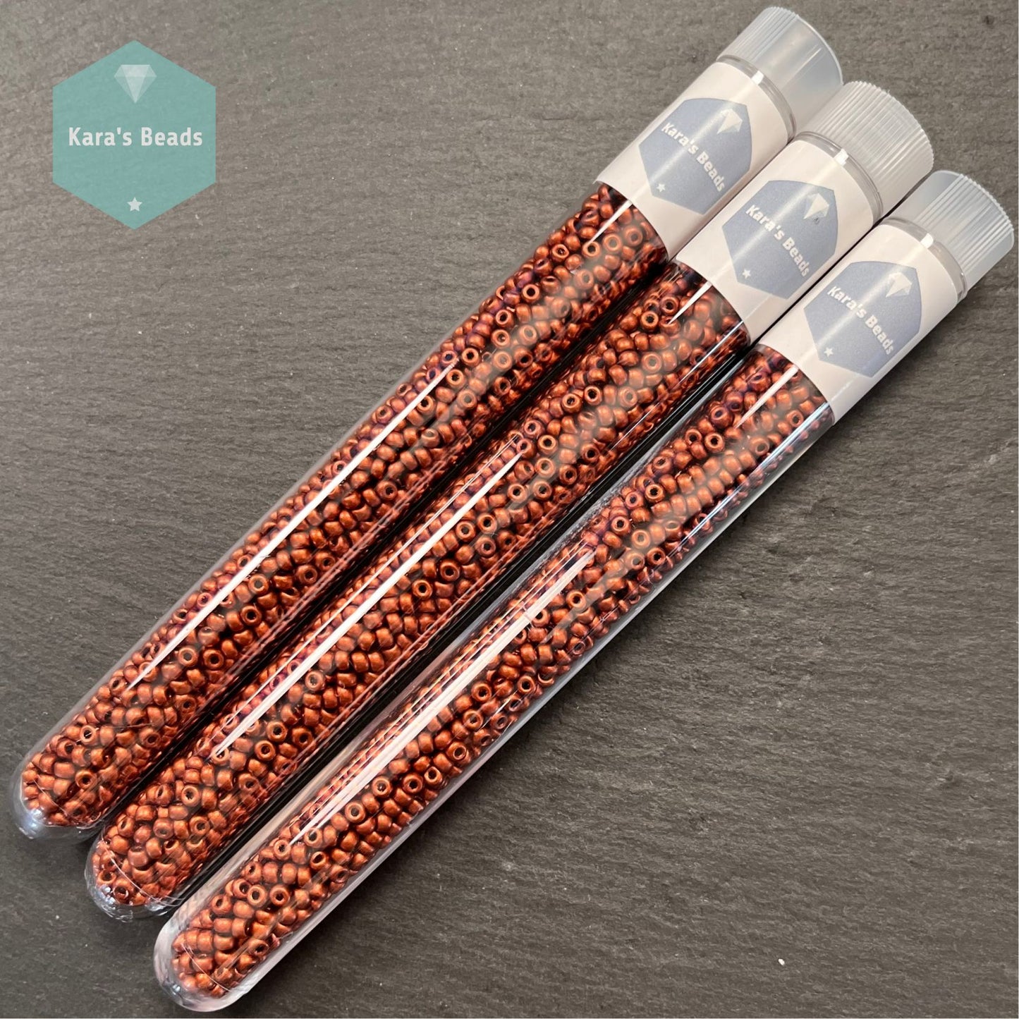 25g Tube 8/0 Miyuki Seed Beads RR8-4590 Black Bronze