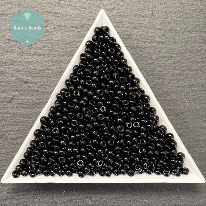 25g Tube 8/0 Miyuki Seed Beads RR8-0401 Opaque Black