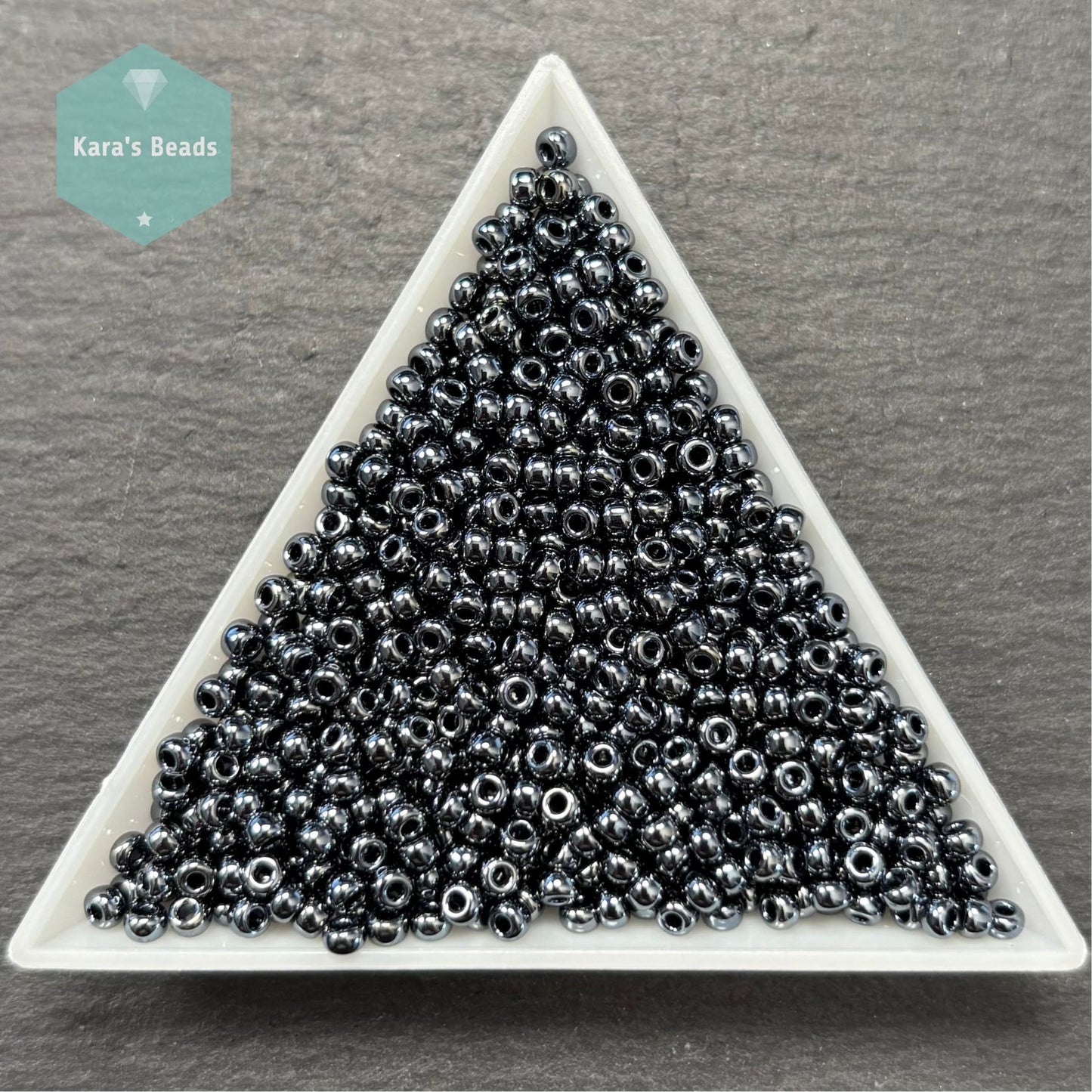 25g Tube 8/0 Miyuki Seed Beads RR8-0451 Gunmetal