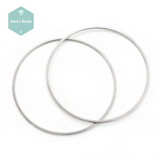 40mm Stainless Steel Round Connector 1 pc