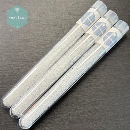 25g Tube 8/0 Miyuki Seed Beads RR8-0131F Matte Crystal