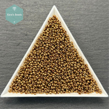 25g Tube 11/0 Miyuki Seed Beads RR11-0457L Metallic Light Bronze