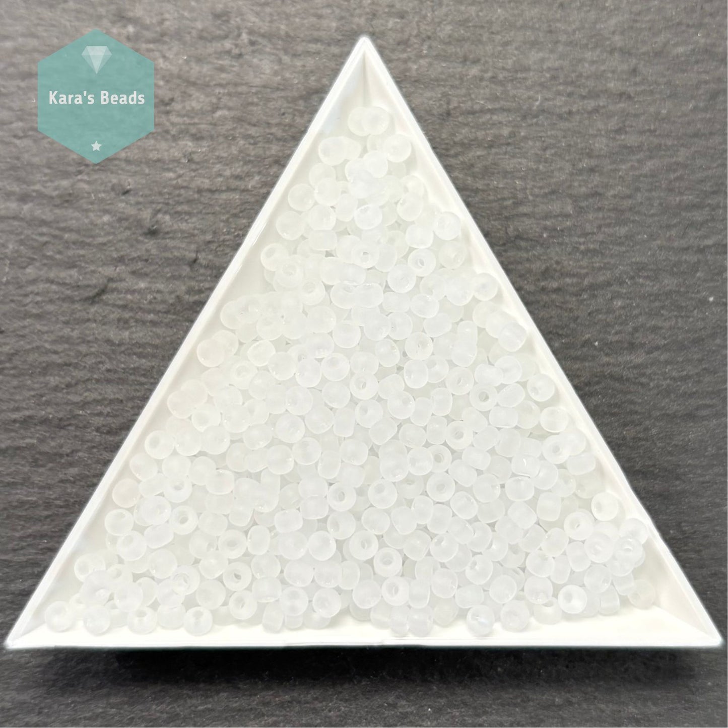 25g Tube 8/0 Miyuki Seed Beads RR8-0131F Matte Crystal