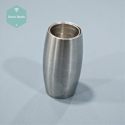 8mm Stainless Steel Magnetic Clasp Oval 1 pc