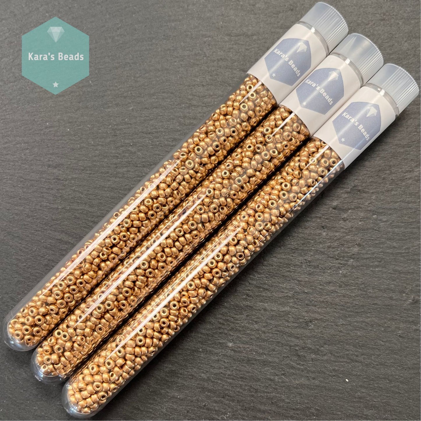 25g Tube 8/0 Miyuki Seed Beads RR8-4588 Aztec Gold