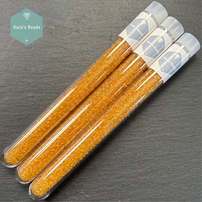 25g Tube 8/0 Miyuki Seed Beads RR8-0132 Transparent Light Topaz
