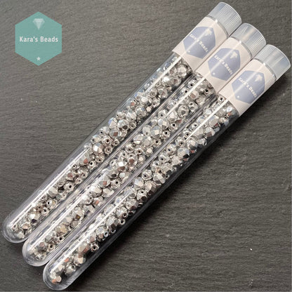 85pcs Tube 6mm Fire Polish Crystal Full Labrador