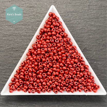 25g Tube 8/0 Miyuki Seed Beads RR8-4591 Lava Red