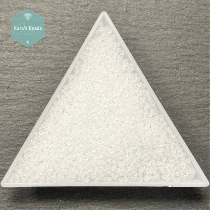 25g Tube 15/0 Miyuki Seed Beads RR15-0131F Matte Crystal