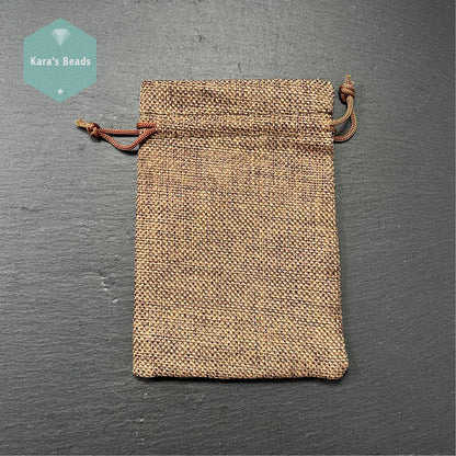 Jute Gift Bag - Chocolate Brown