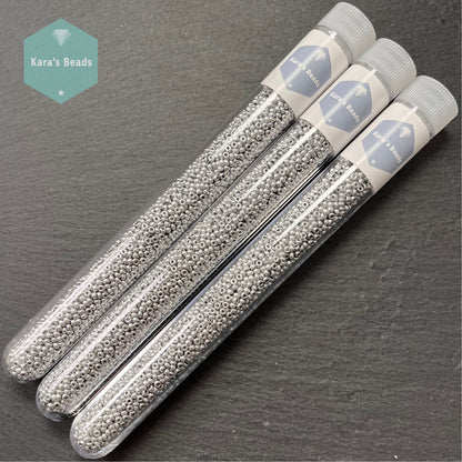 26g Tube 11/0 Miyuki Seed Beads RR11-4587 Aluminium Silver