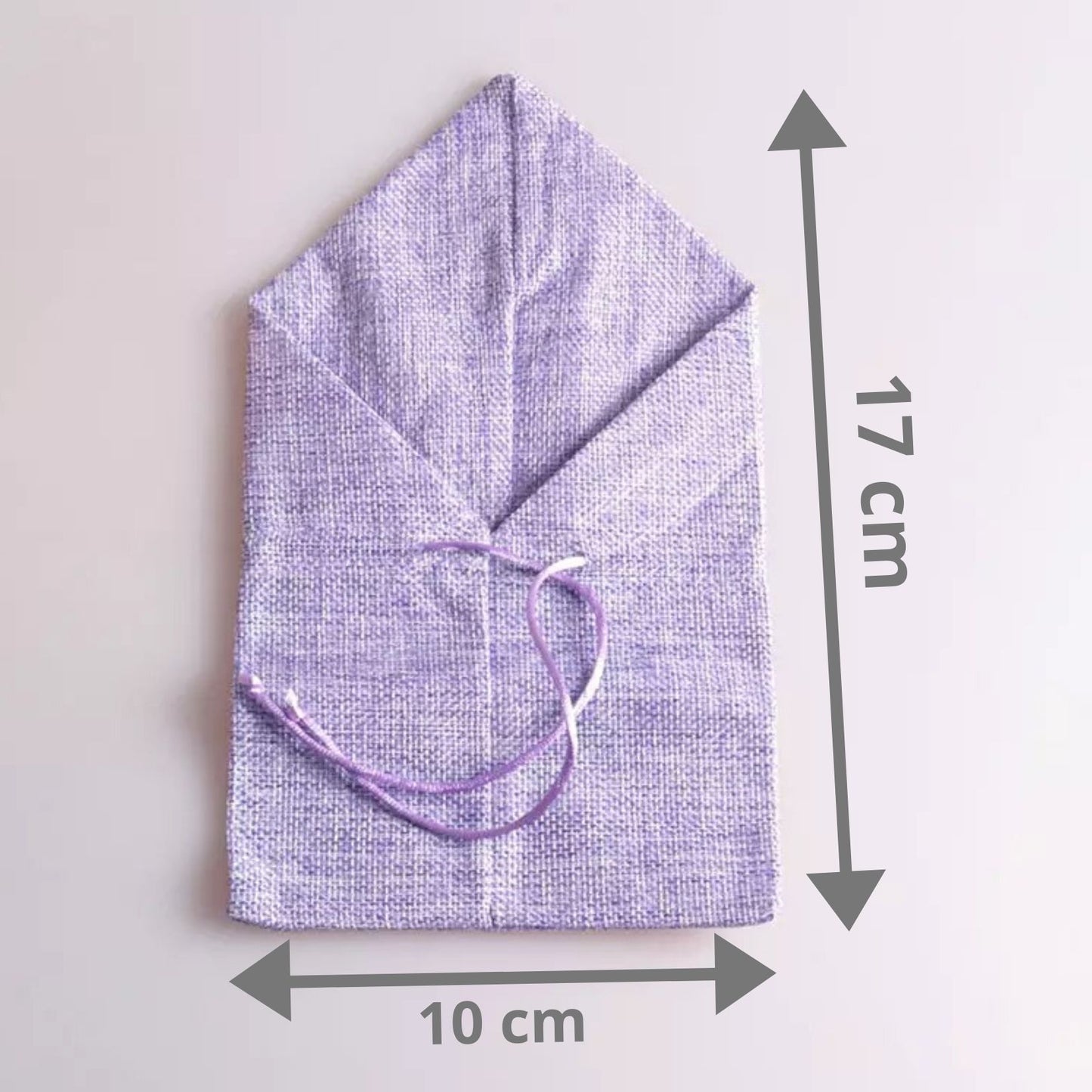 Envelope Shape Jute Gift Bag - Purple