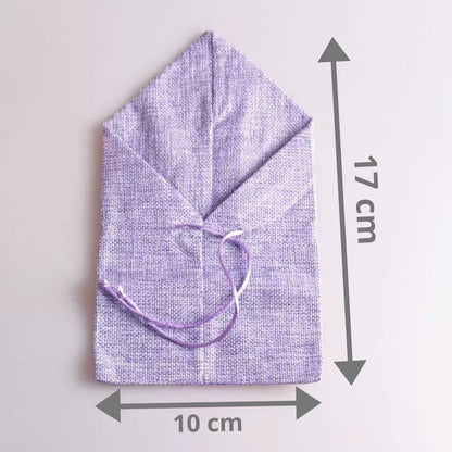 Envelope Shape Jute Gift Bag - Purple