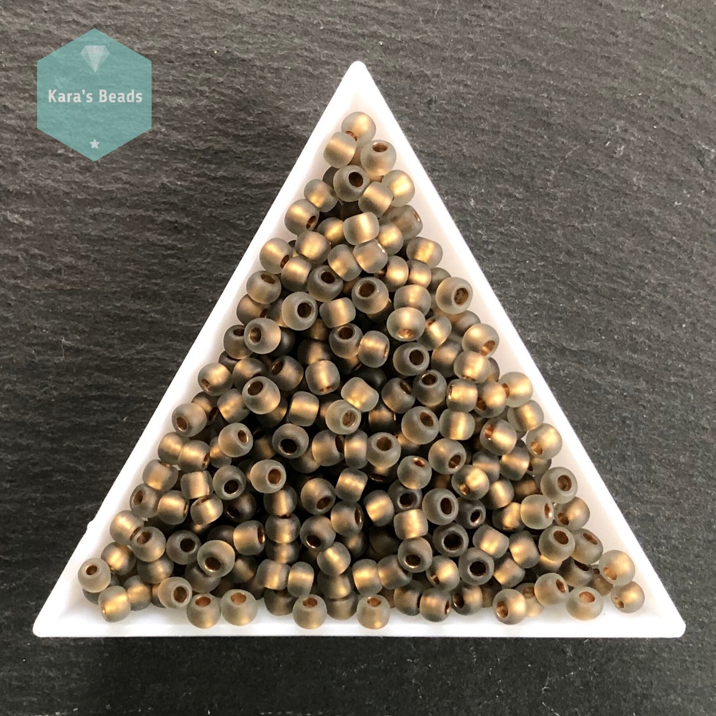 23g Tube TR6-999F Gold Lined Frosted Black Diamond