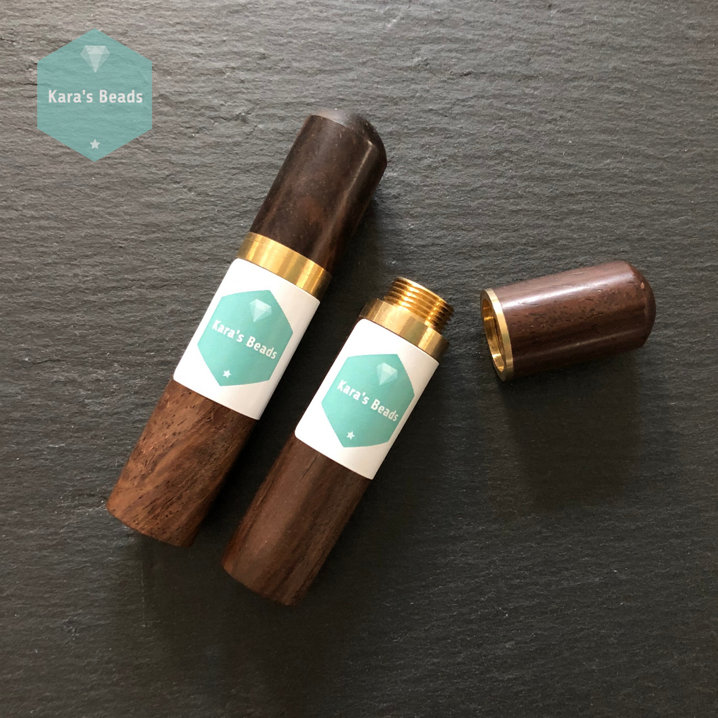 Needle Case Dark Wood