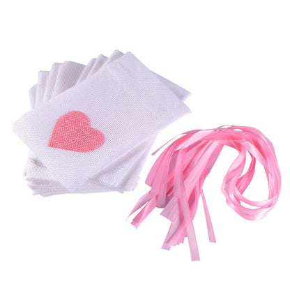 Heart Gift Bag - White & Pink