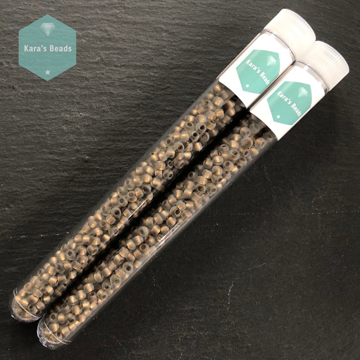 23g Tube TR6-999F Gold Lined Frosted Black Diamond