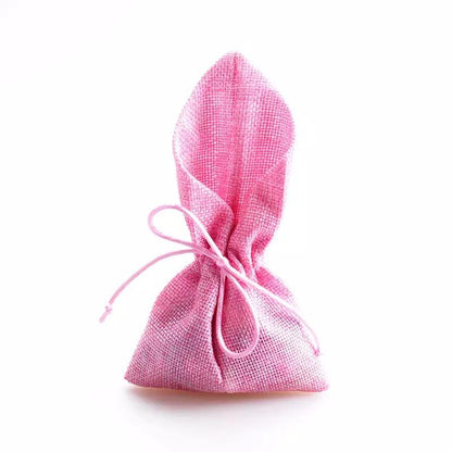 Envelope Shape Jute Gift Bag - Pink