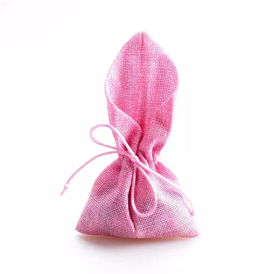 Envelope Shape Jute Gift Bag - Pink