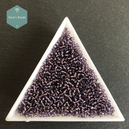 25g Tube 11/0 Toho TR11-39 Silver Lined Tanzanite