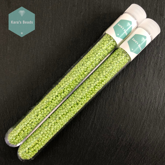 25g Tube 11/0 Toho TR11-404 Opaque Rainbow Sour Apple