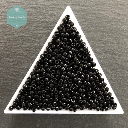 25g Tube 8/0 Toho TR8-49 Opaque Jet