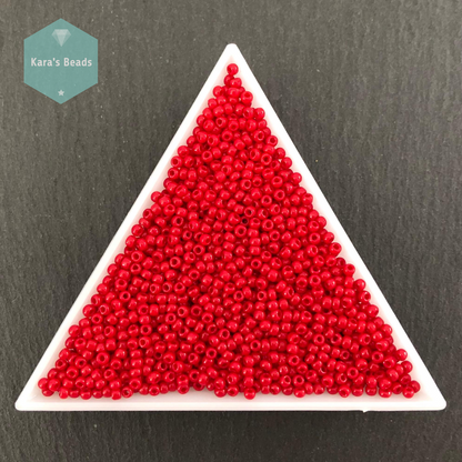 25g Tube 11/0 Toho TR11-45 Opaque Pepper Red