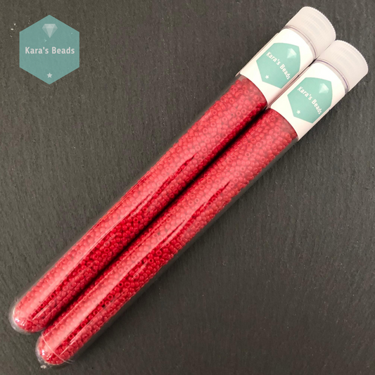 25g Tube 11/0 Toho TR11-45 Opaque Pepper Red