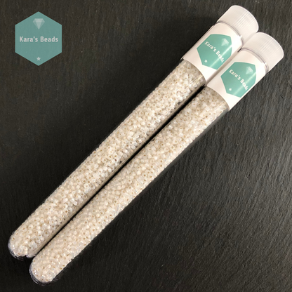 25g Tube 11/0 Toho TR11-2100 Silver Lined Milky White