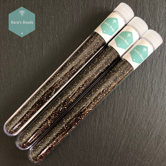 22g Tube 11/0 Miyuki Delica DB0007 Metallic Iris Brown