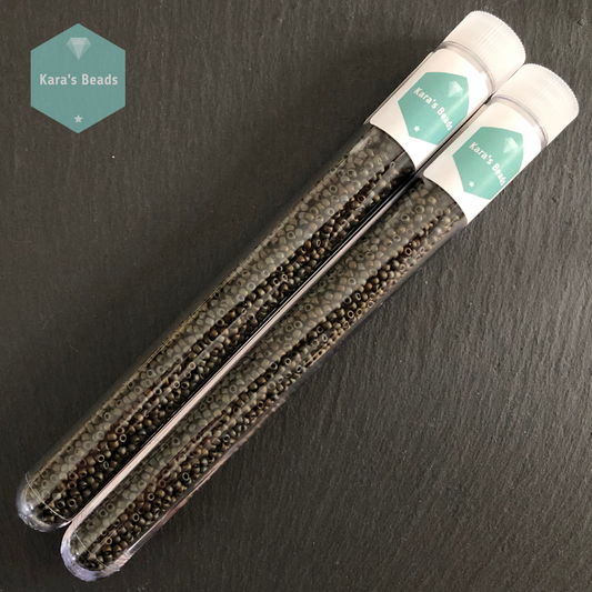 25g Tube 11/0 Toho TR11-83F Frosted Metallic Iris Brown