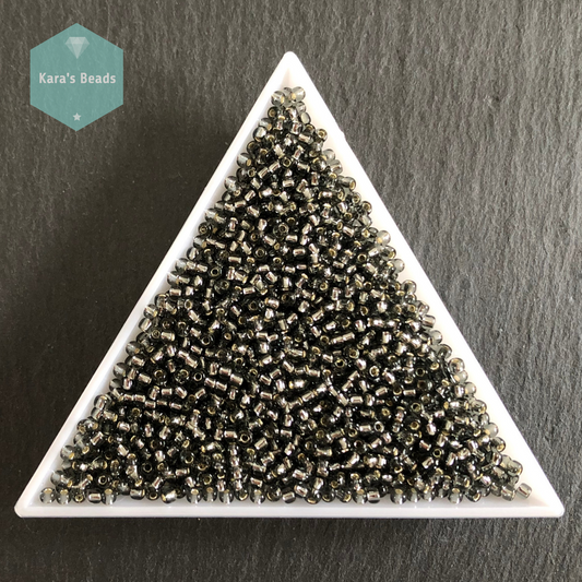 25g Tube 11/0 Toho TR11-29B Silver Lined Grey