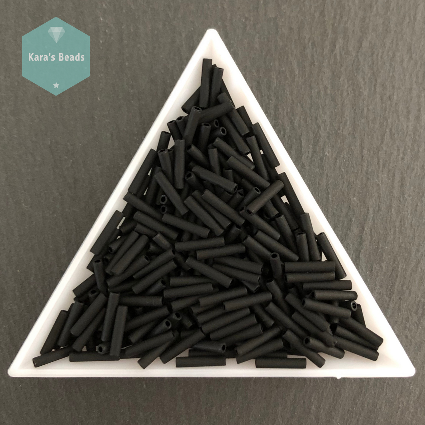 18g Tube 9mm Toho Bugles TB3-49F Opaque Frosted Jet