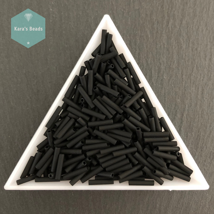 18g Tube 9mm Toho Bugles TB3-49F Opaque Frosted Jet