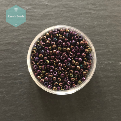 25g Tube 11/0 Toho TR11-85 Metallic Iris Purple