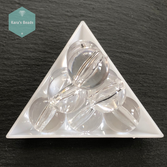 18mm Clear Acrylic Round Beads 1 pc