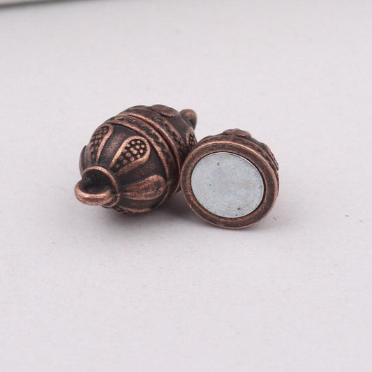Copper Oval Magnetic Clasp 1 pc