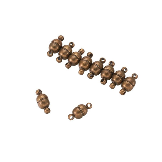 Mini Bronze Magnetic Clasp 1 pc