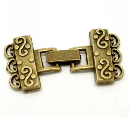 3 Strand Bronze Clasp 1 pc