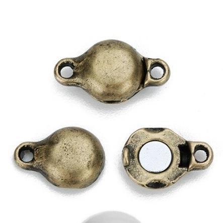 Flat Bronze Magnetic Clasp 1 pc