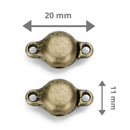 Flat Bronze Magnetic Clasp 1 pc