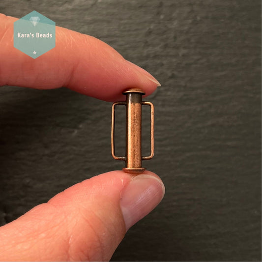 21.5mm Beadsmith Bar Slider Clasp Copper 1 pc
