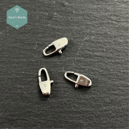 Stainless Steel Small Oval Lobster Clasp 1 pc
