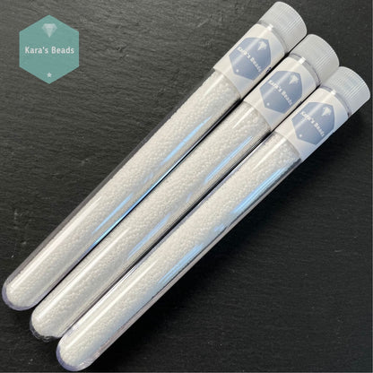 25g Tube 15/0 Miyuki Seed Beads RR15-0402 Opaque White